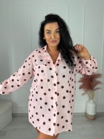 koszula w grochy plus size